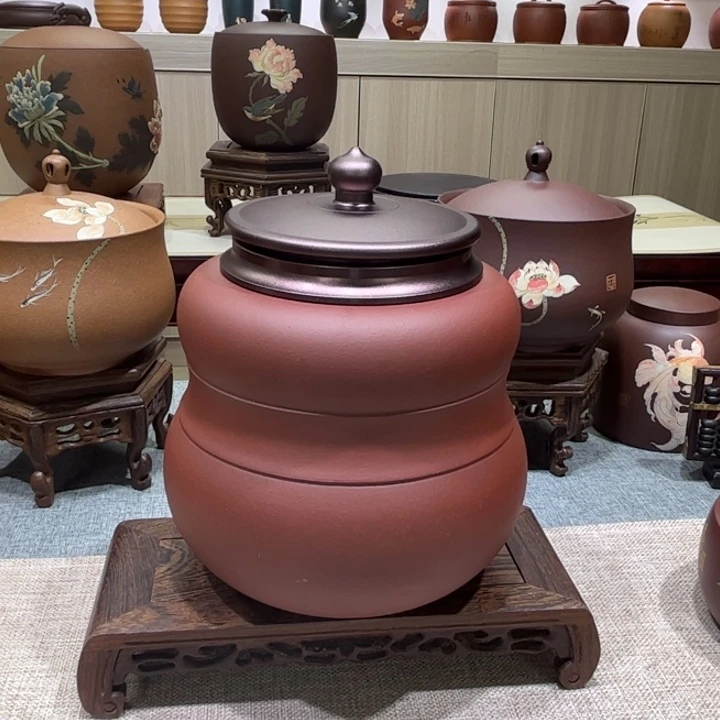 茶叶罐紫砂精品紫砂茶叶罐