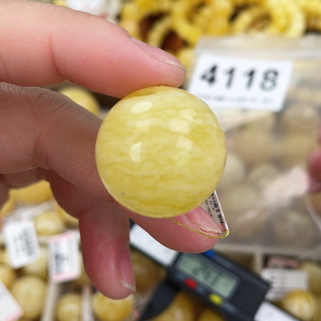 蜜蜡未镶嵌珠宝奇石粉24.3