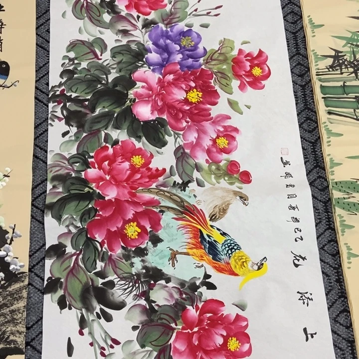 枕书斋画廊的直播间