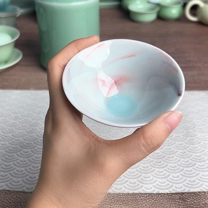 龙泉云间青瓷小米茶器