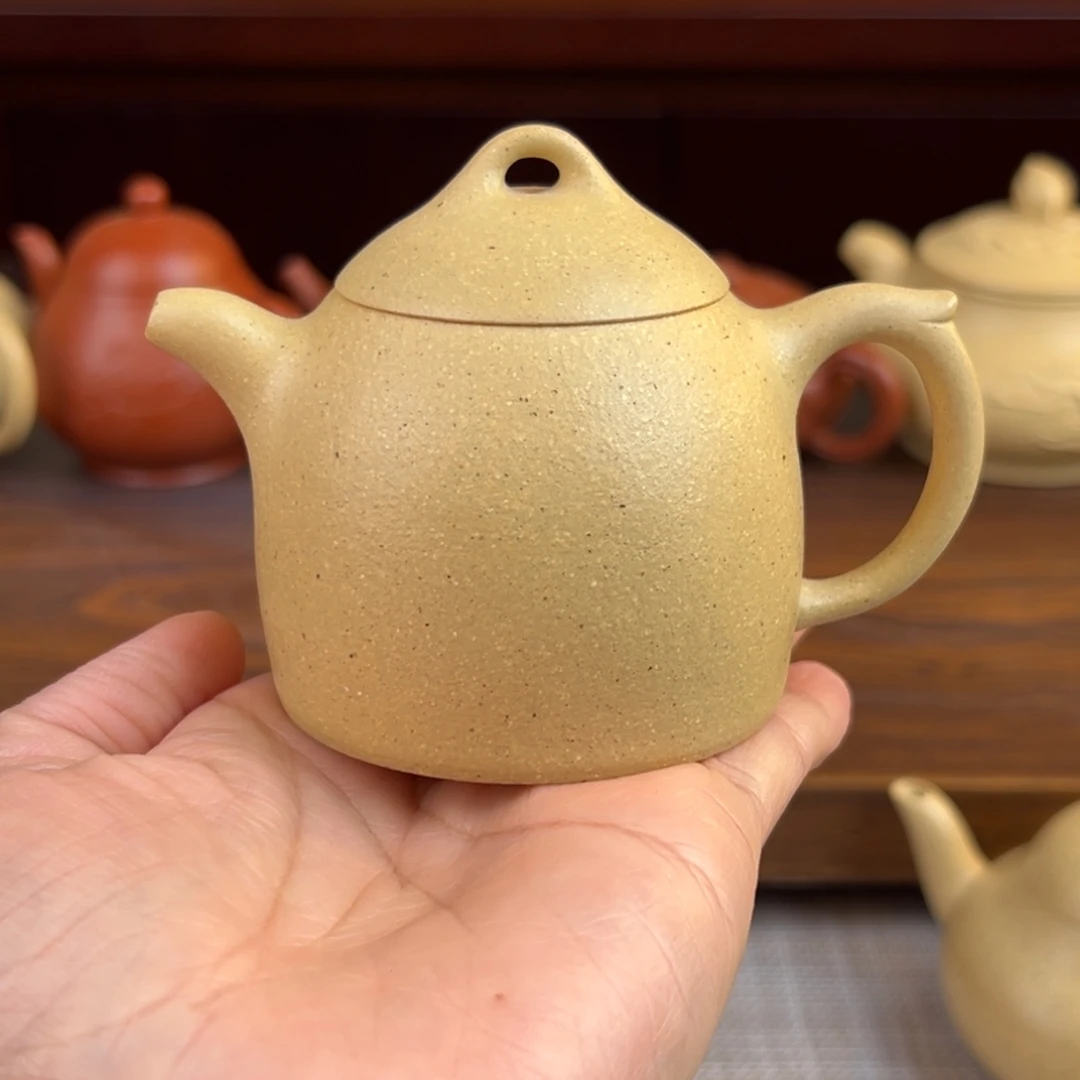 茶壶紫砂本绿秦权全手100cc