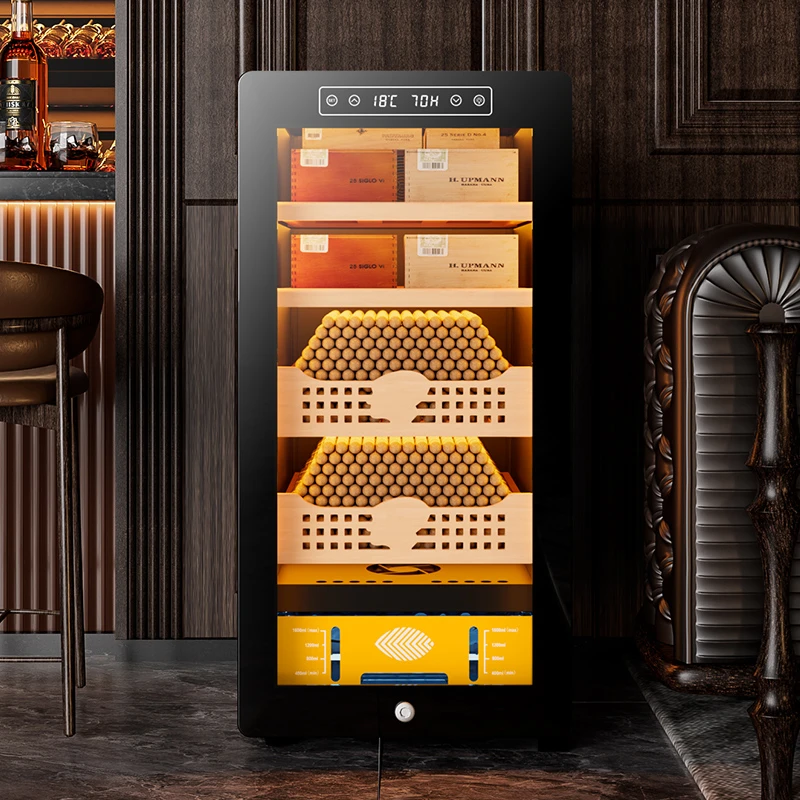 茄龙恒温恒湿小型雪茄柜39C智能家用压缩机雪松木内胆雪茄保湿柜