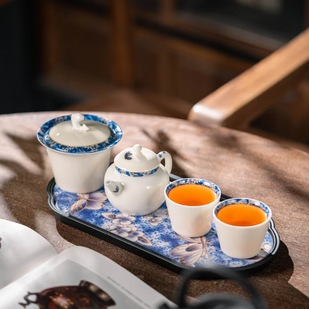 【中国邮政专属链接】造白茶具套组带茶盘mc051