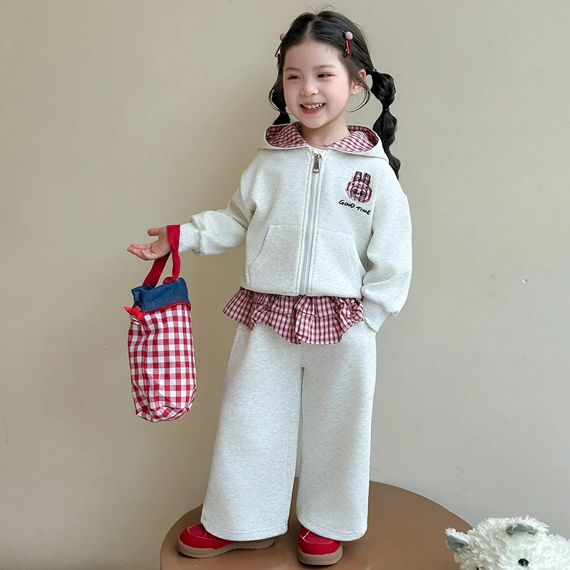 女童拉布布秋装2025春秋新款洋气女宝宝labubu两件套儿童秋季衣服