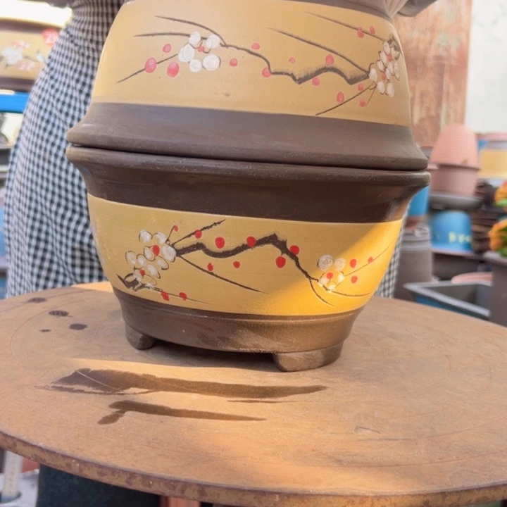 黄富贵点菜中一对花盆花盆花盆