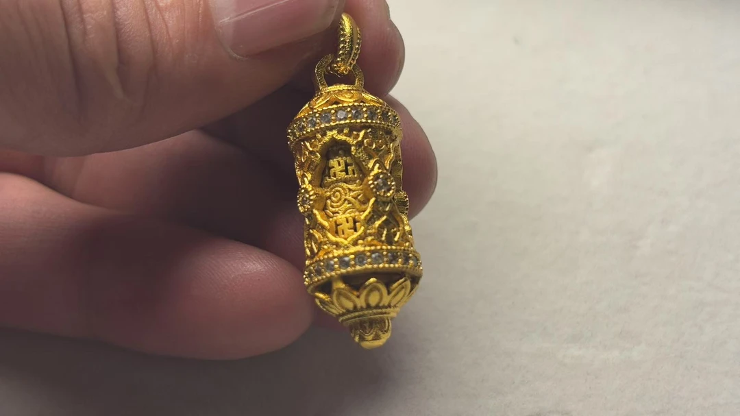 C141-禾遇莲花柱吊坠