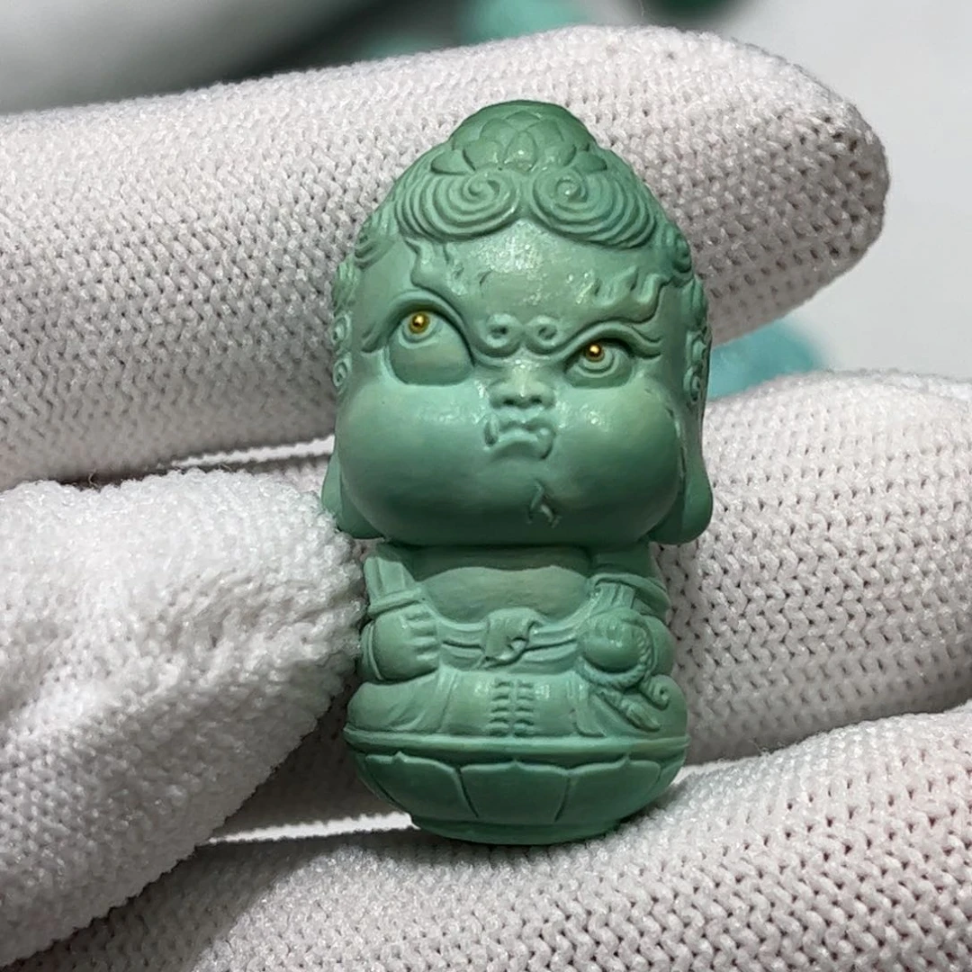 未镶嵌绿松石珠宝奇石果绿不动