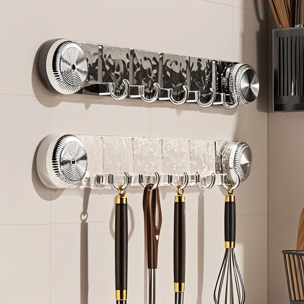 旋转吸盘水波纹排钩挂钩免打孔强力承重浴室卫生间墙壁无痕挂粘钩