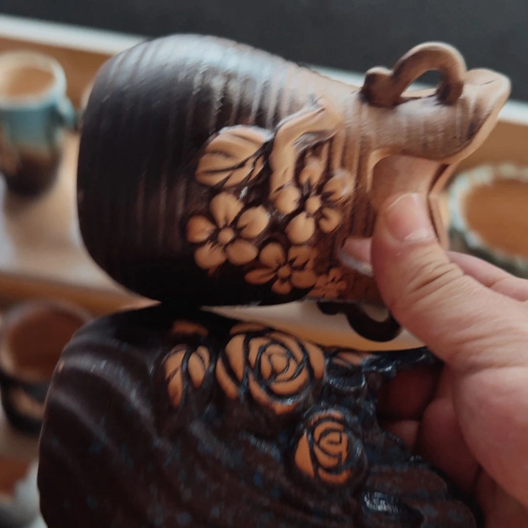 紫砂花盆粗陶盆醋