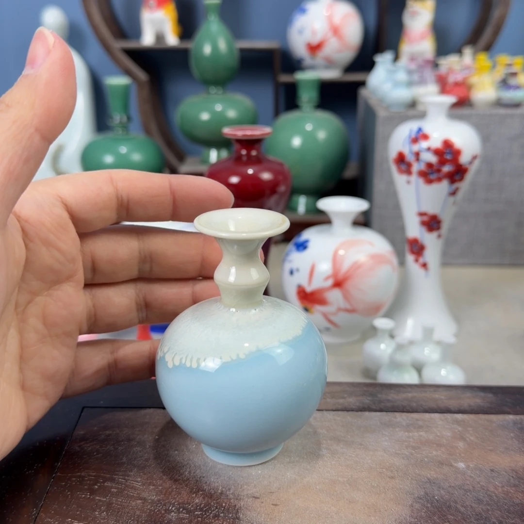 陶瓷手工小花器摆件
