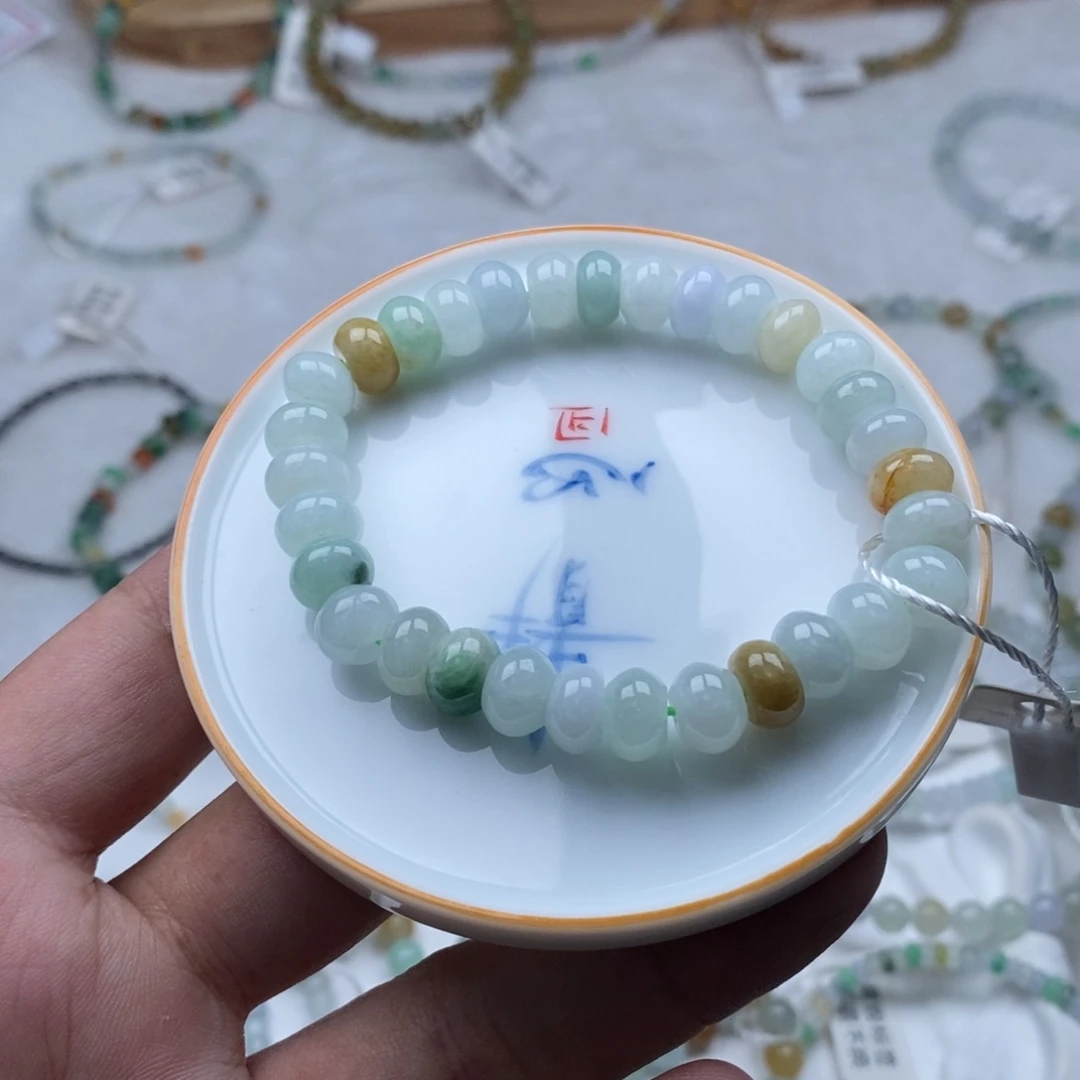 翡翠散珠鼓珠手串有包容