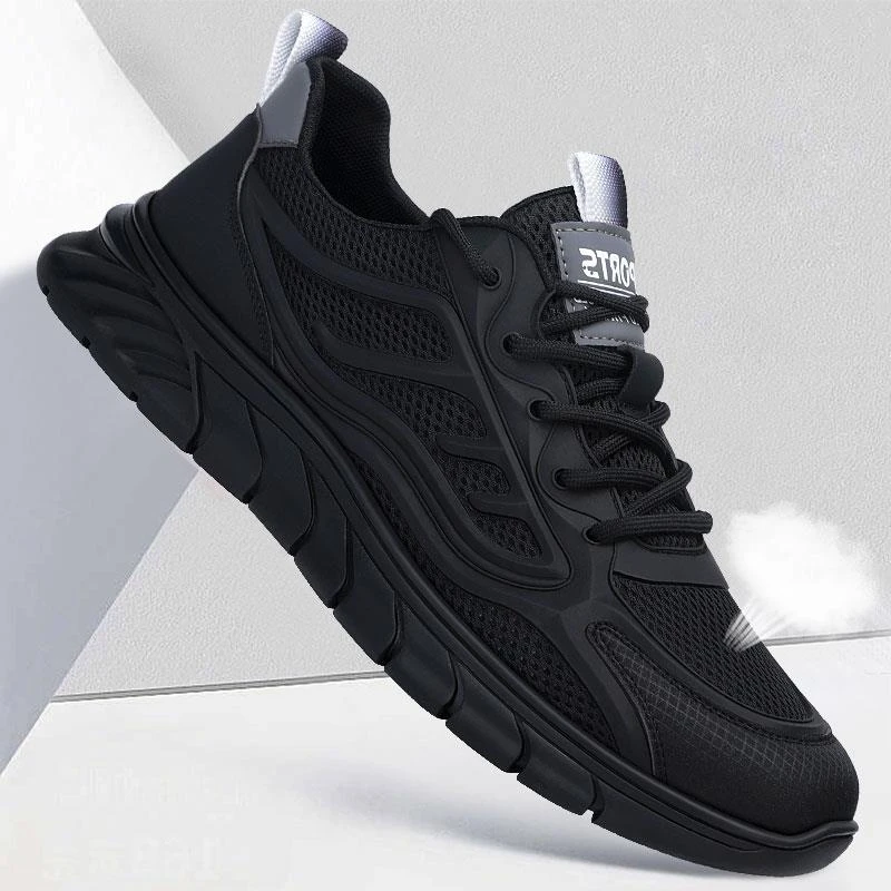 法国Leosoxs『设计师』新款百搭网面男士透气防臭厚底运动休闲鞋男