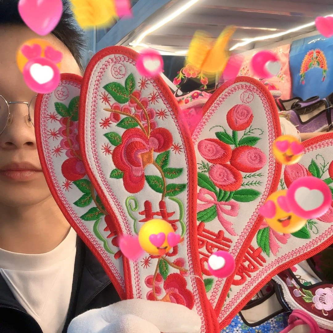 37码鞋垫绣花布料