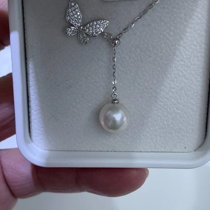 淡水珍珠颈饰银S925镶嵌