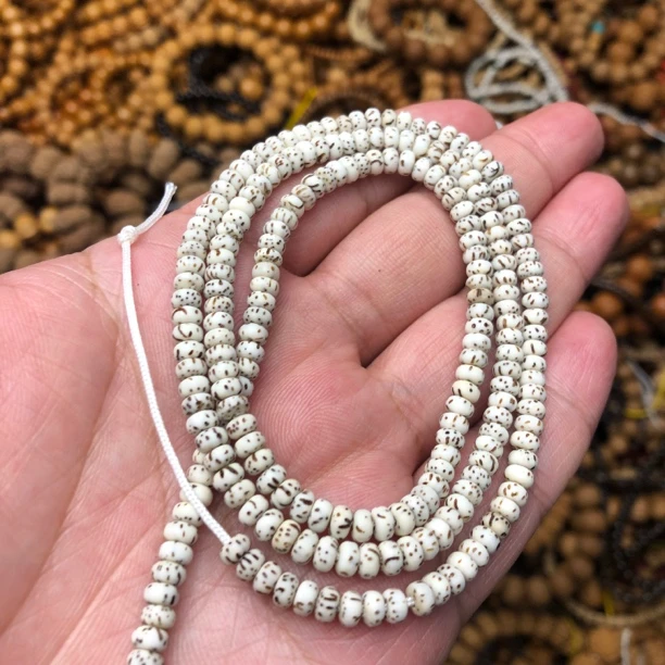 海南星月菩提小米珠4mm长款念珠脖挂民族风项链手链女220颗左右