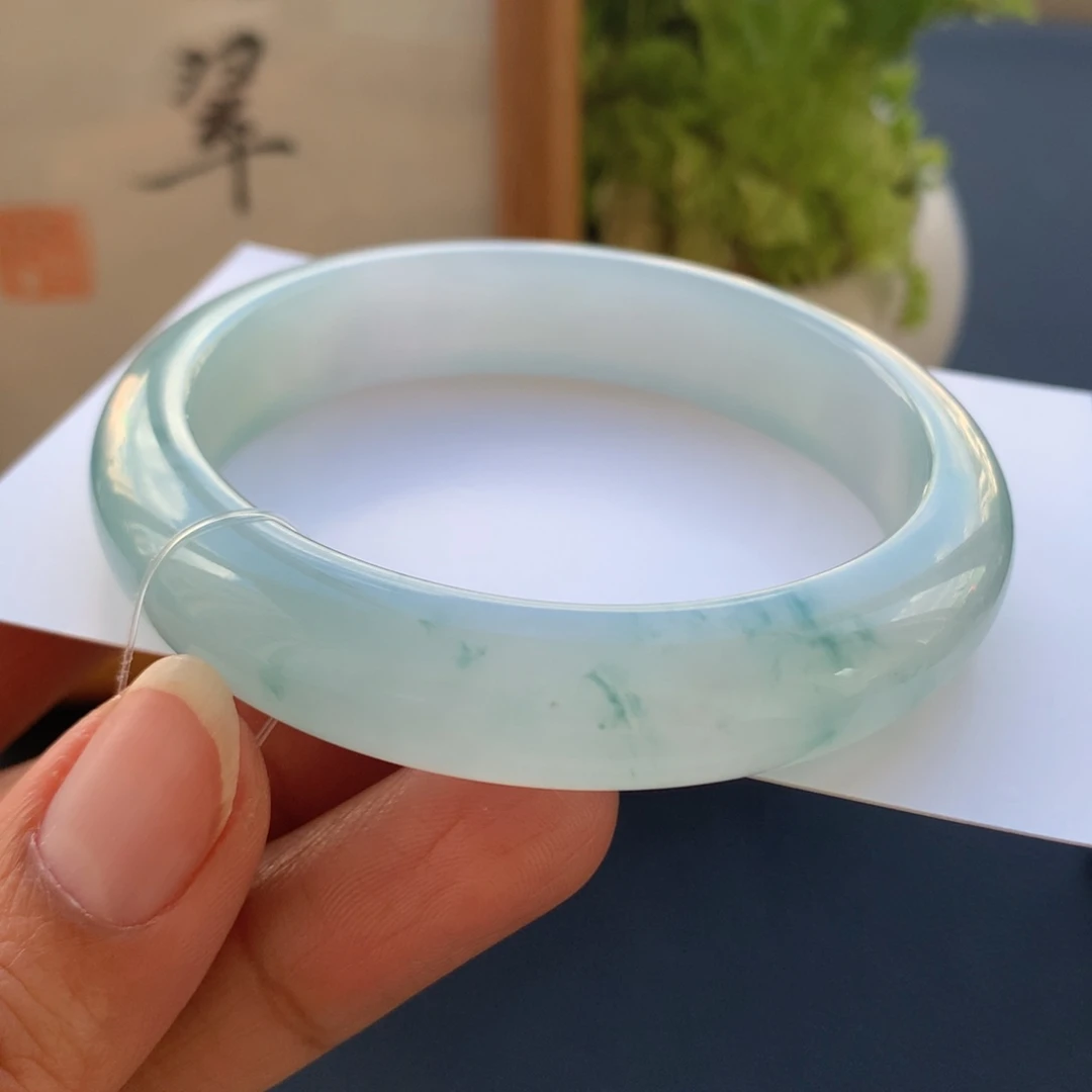 翡翠未镶嵌手镯翡翠手镯56+