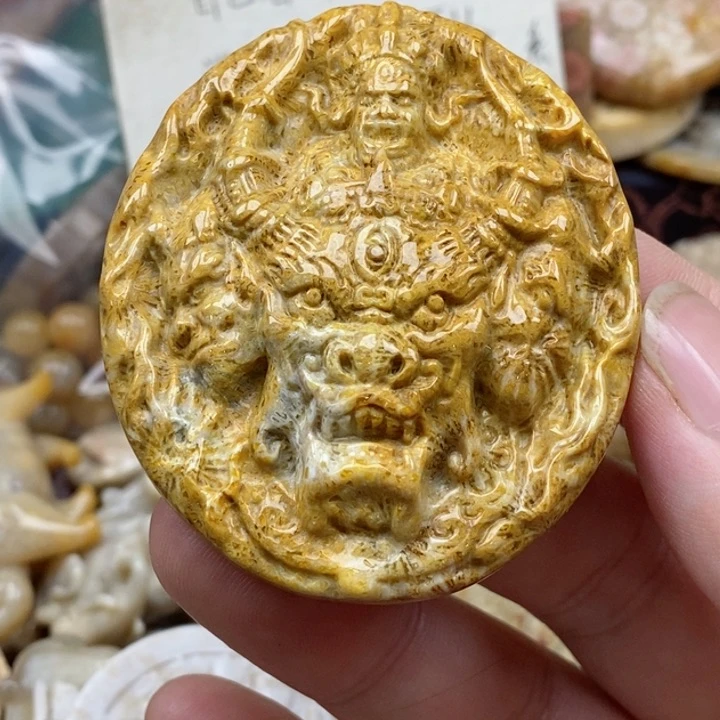 硅化珊瑚（珊瑚玉）未镶嵌颈饰