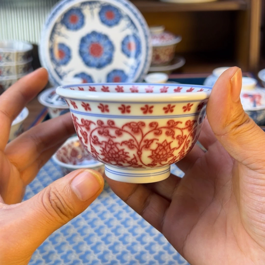 摆件新年快乐茶器百宝箱