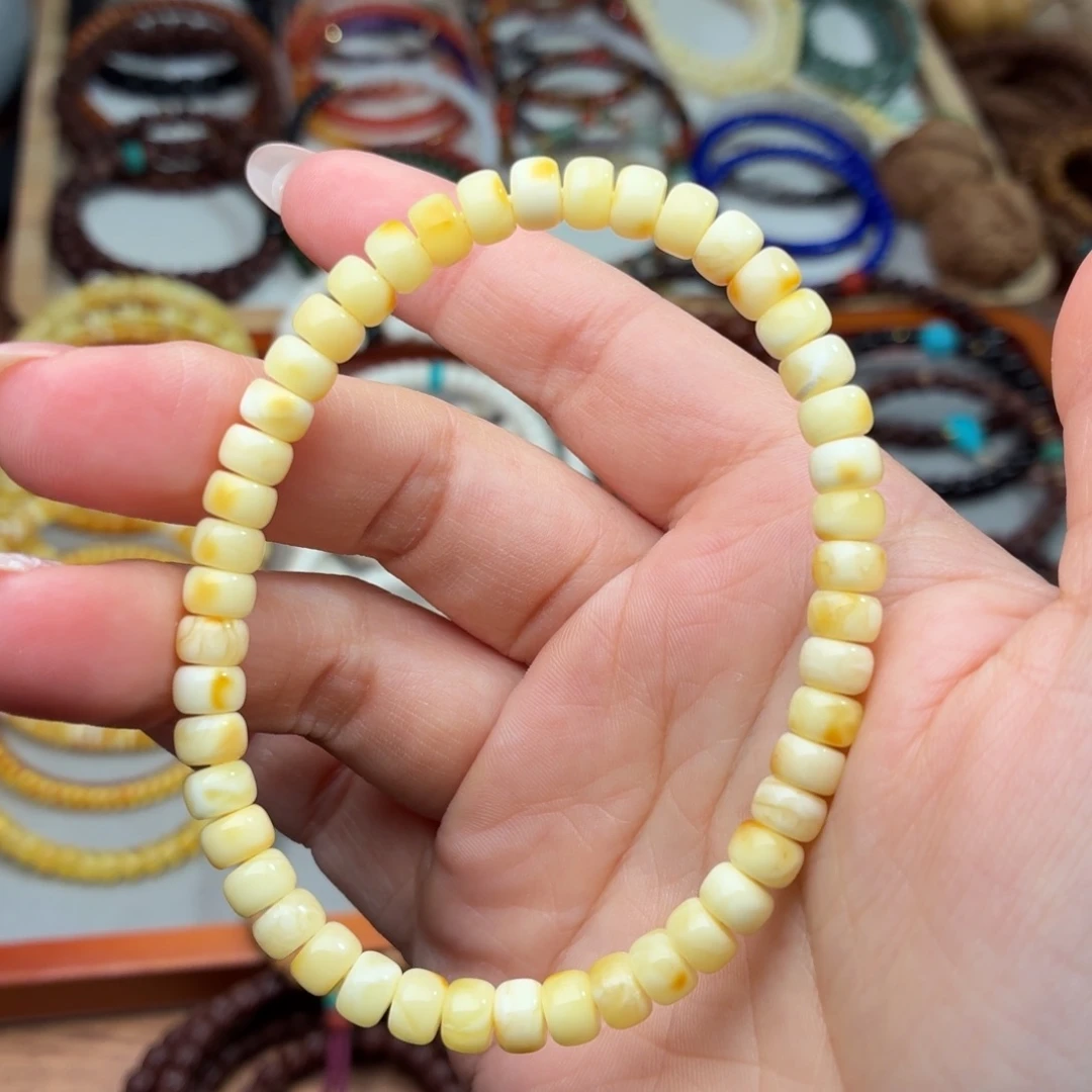 蜜蜡未镶嵌手串6mm