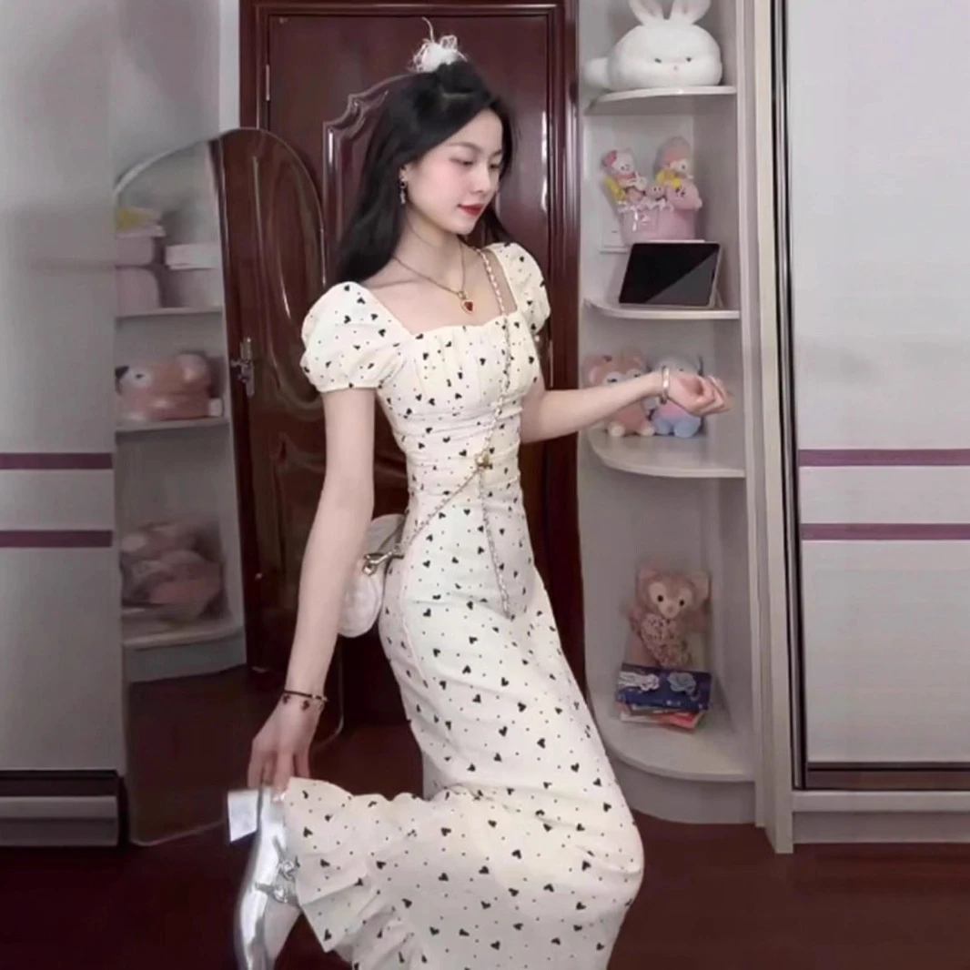 秋季复古法式赫本风大码女装胖mm蝴蝶结连衣裙气质高级感显瘦收腰