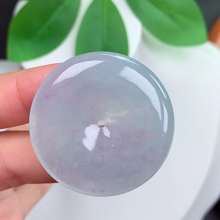 颈饰未镶嵌翡翠平安扣 35.4x5.6mm