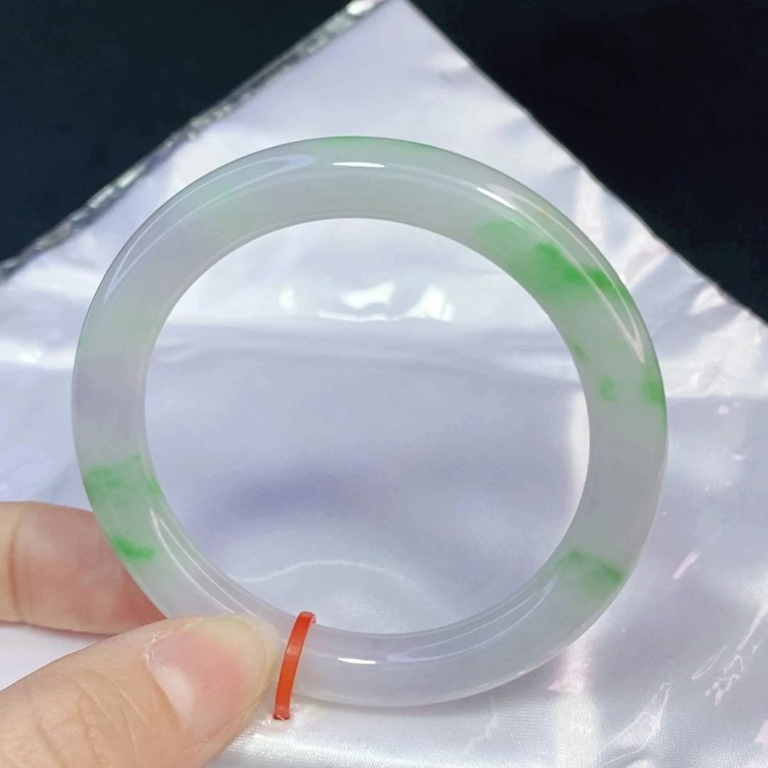 未镶嵌手镯翡翠51.8圆镯