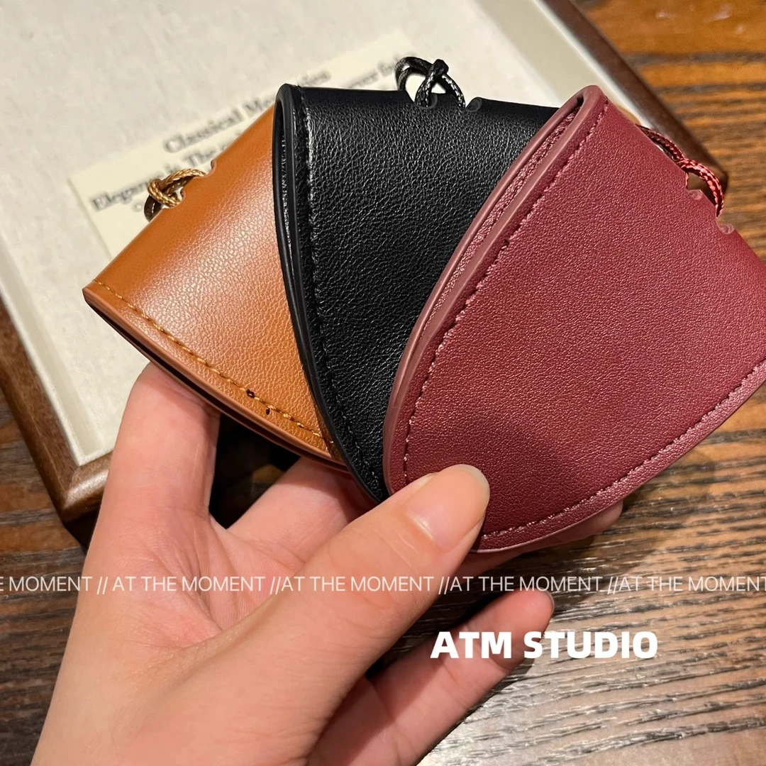 挂脖皮质眼镜夹项链墨镜夹女户外便携长款毛衣链钥匙包