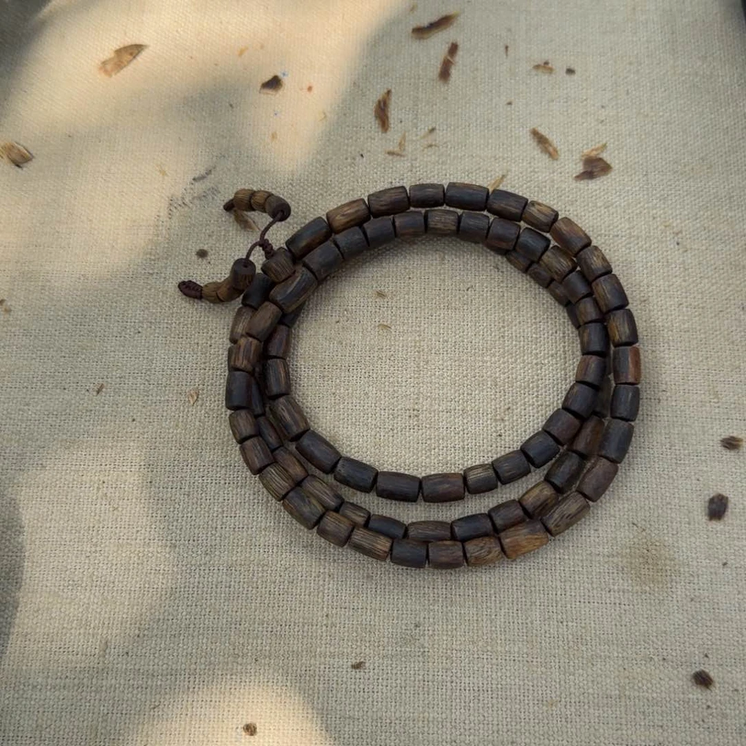 沉香手串绿奇楠沉水多圈约0.6-25多样性发一条