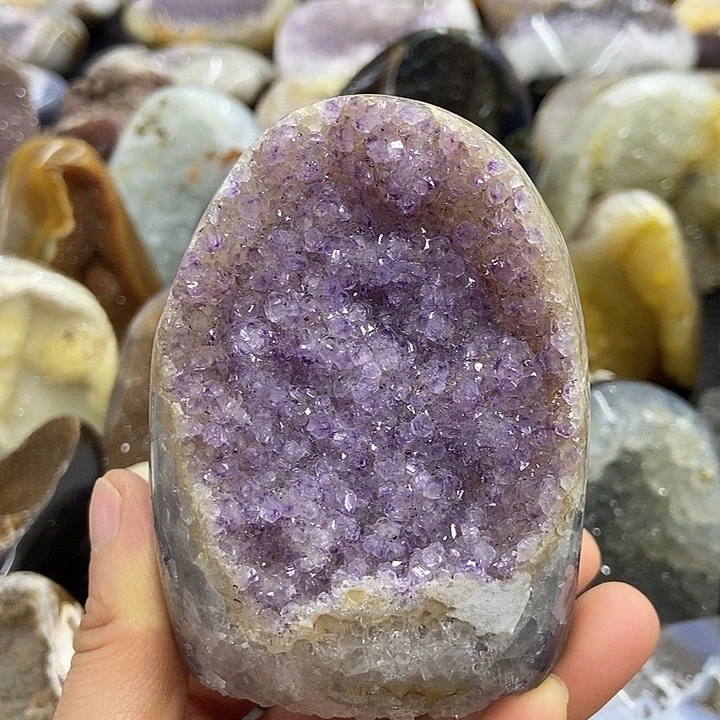 未镶嵌水晶珠宝半成品彩晶簇