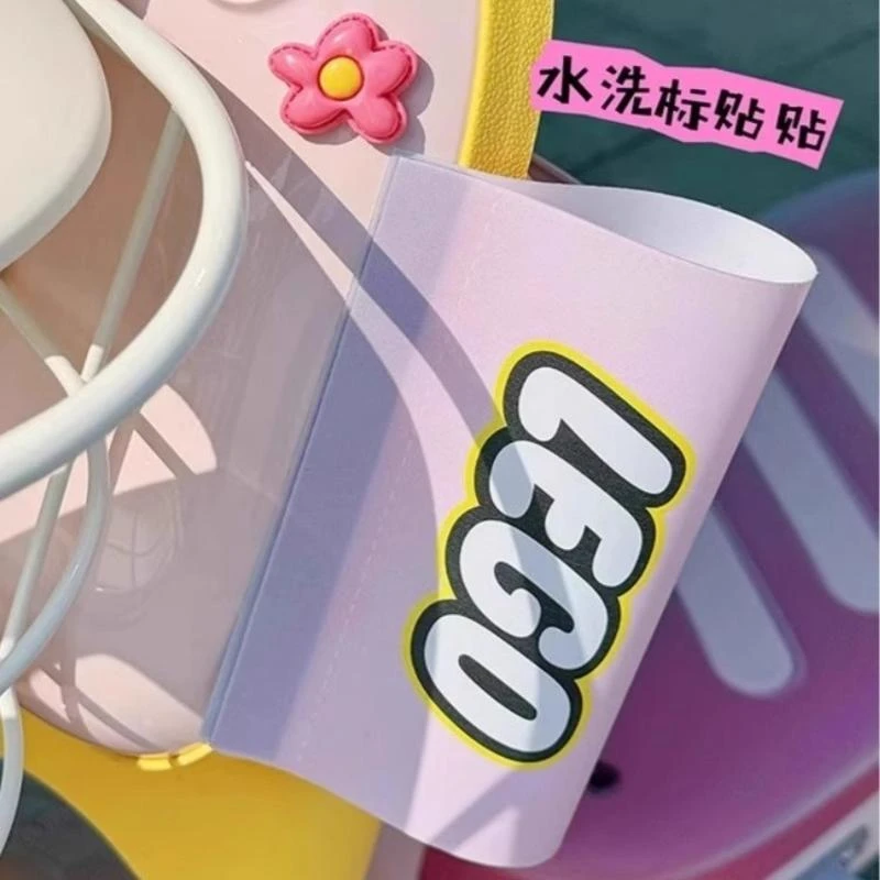 乐高贴lego水洗标签电动车贴纸雅迪爱玛台铃适用汽车电动车装饰配