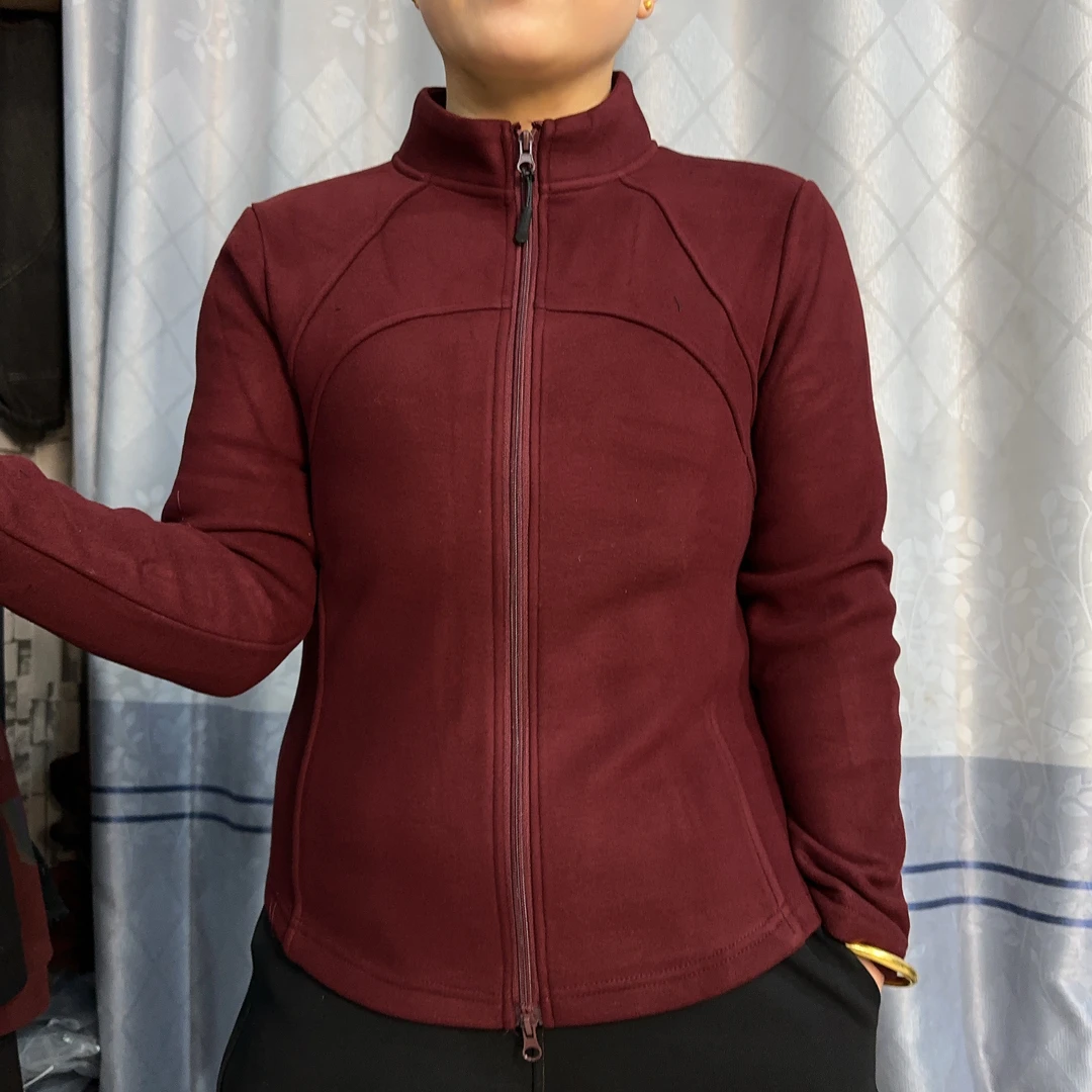 老高推荐2024新款加绒加厚奥粒绒拉链上衣66359