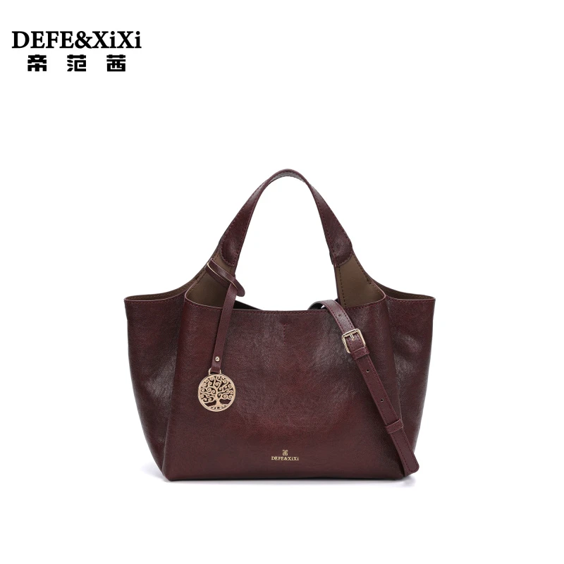 蒂范茜秋冬新款手提菜篮子包包D1002