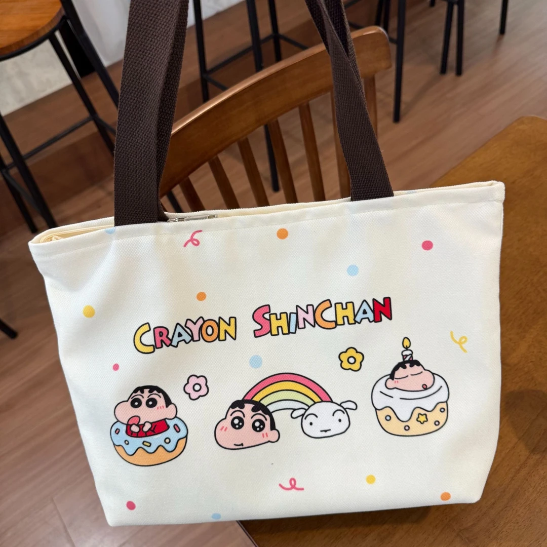 蜡笔小新帆布包ins大学生上课通勤专用包包上班手提袋上班专用