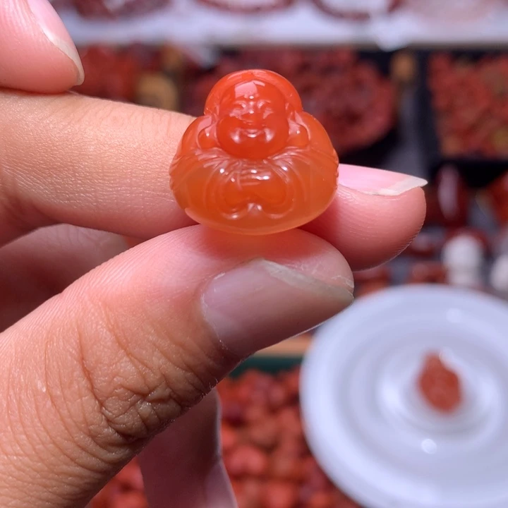 未镶嵌南红南红玛瑙抱抱佛