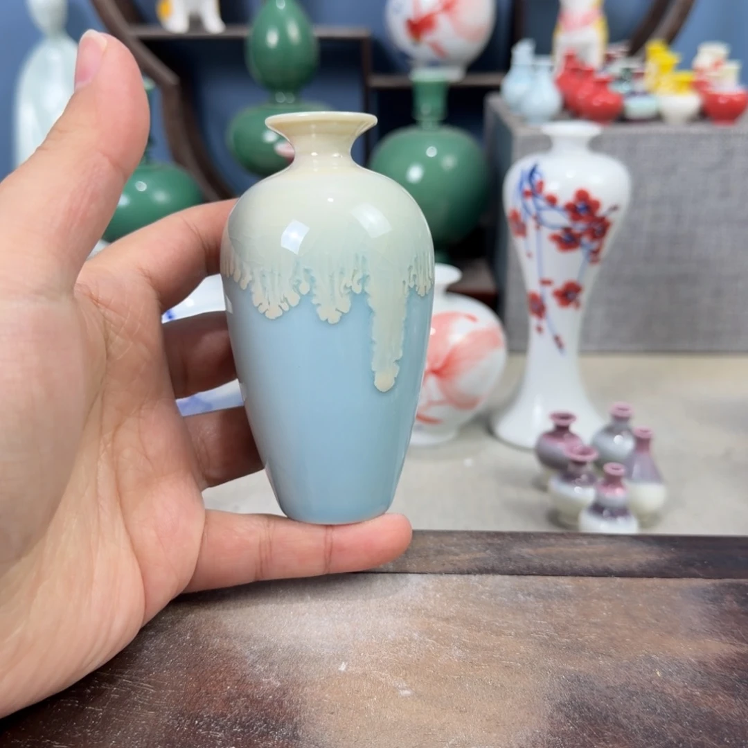 陶瓷手工小花器摆件