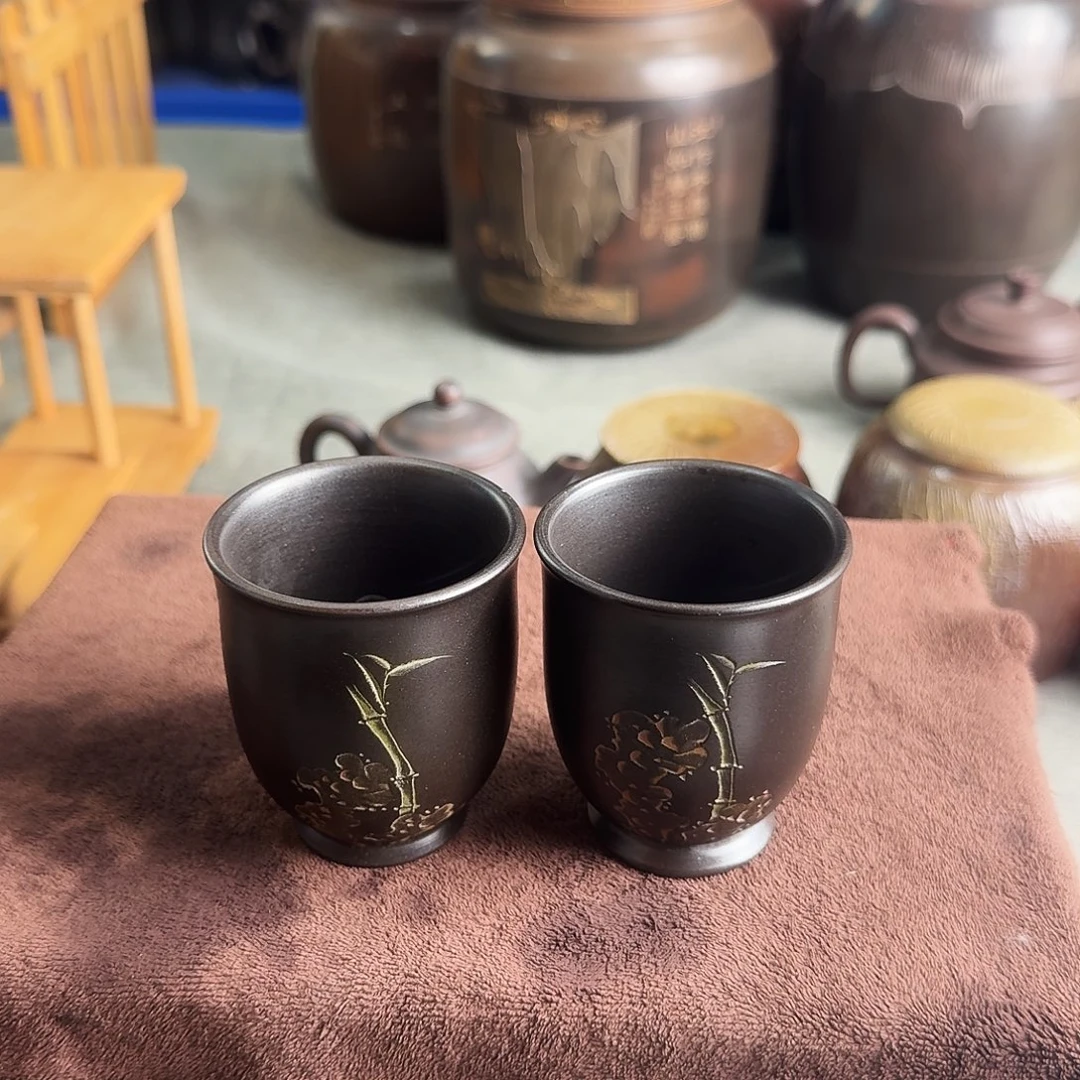 坭兴陶纯手工结晶烧闻香杯