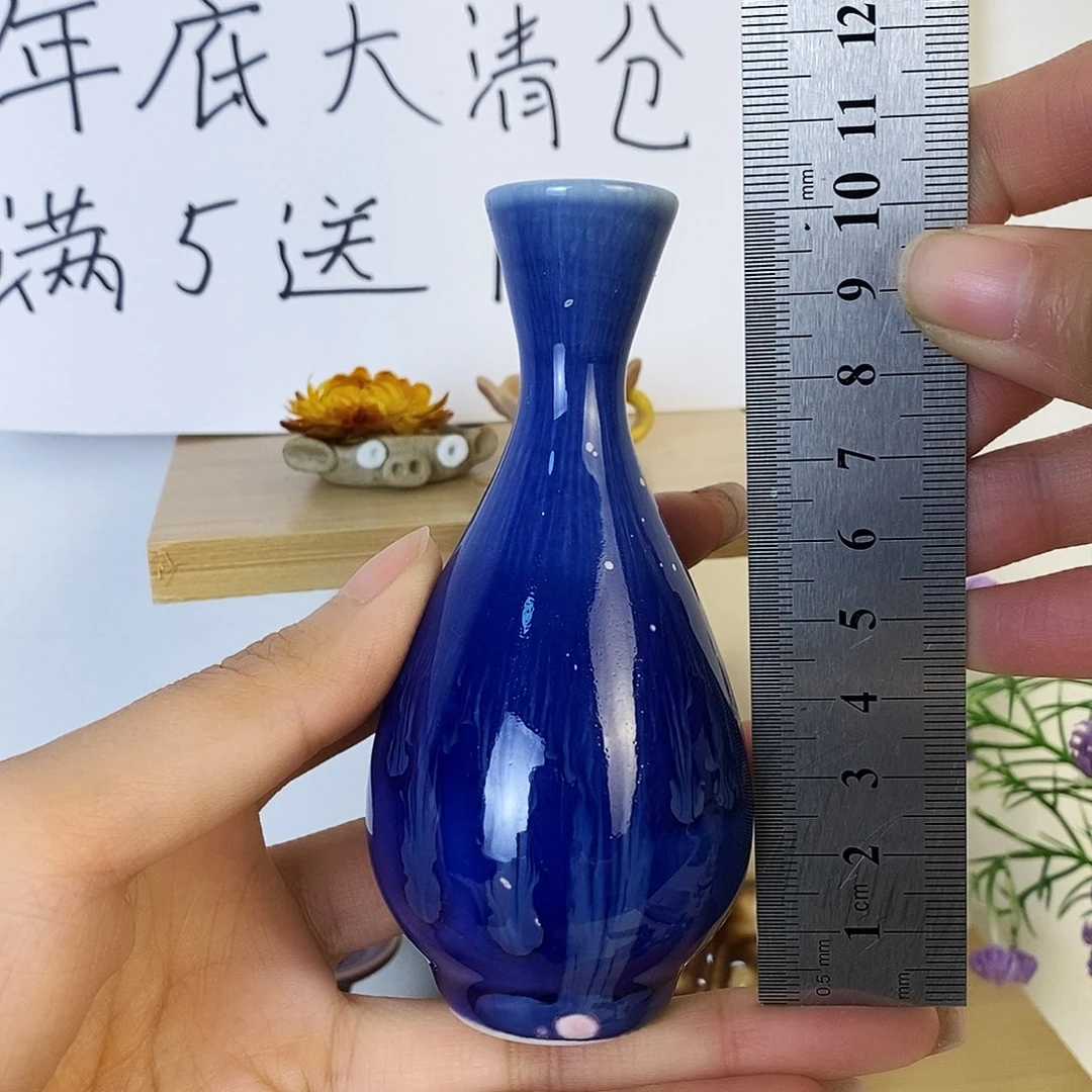 摆件景德镇高温陶瓷小花瓶