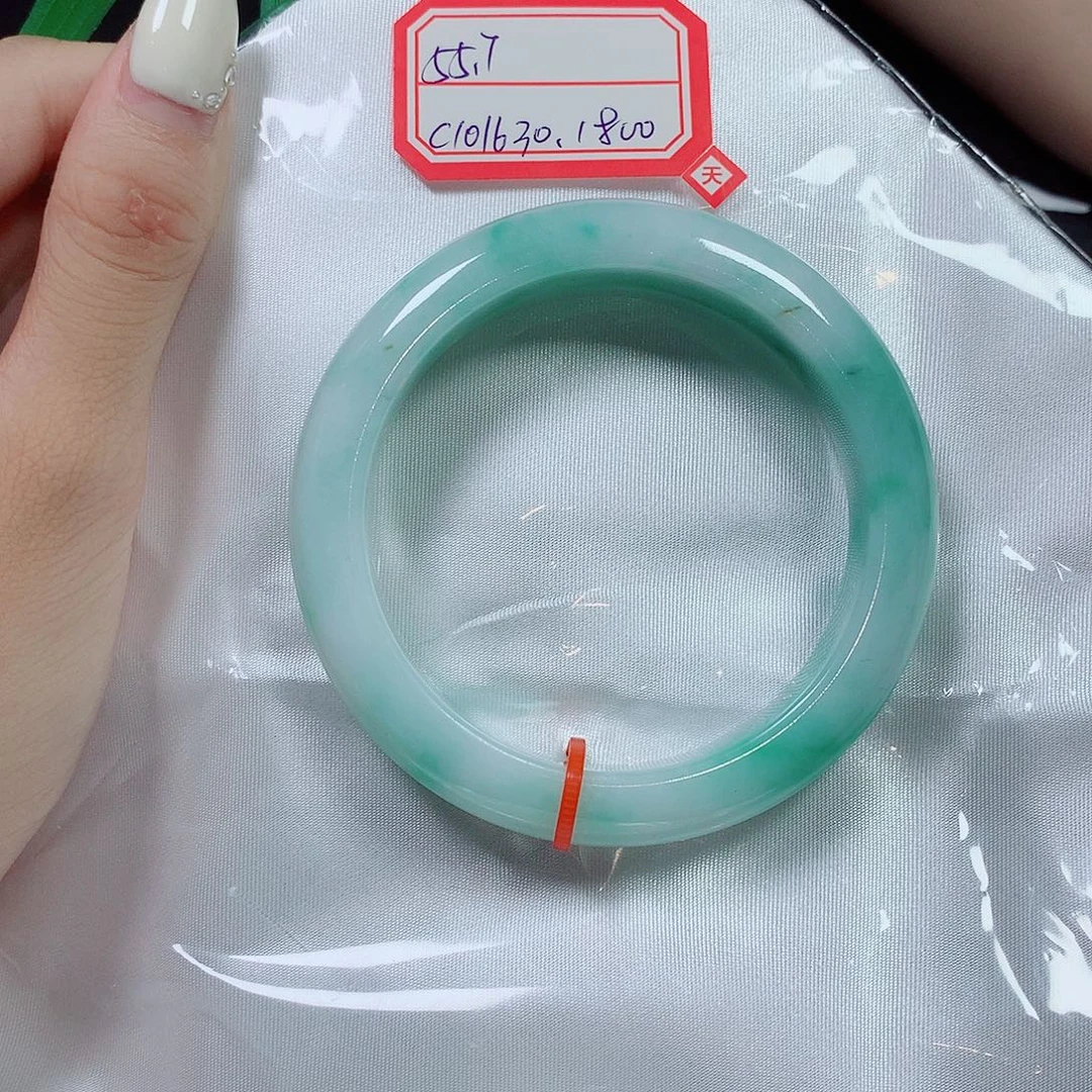 翡翠未镶嵌手镯翡翠手镯55.7