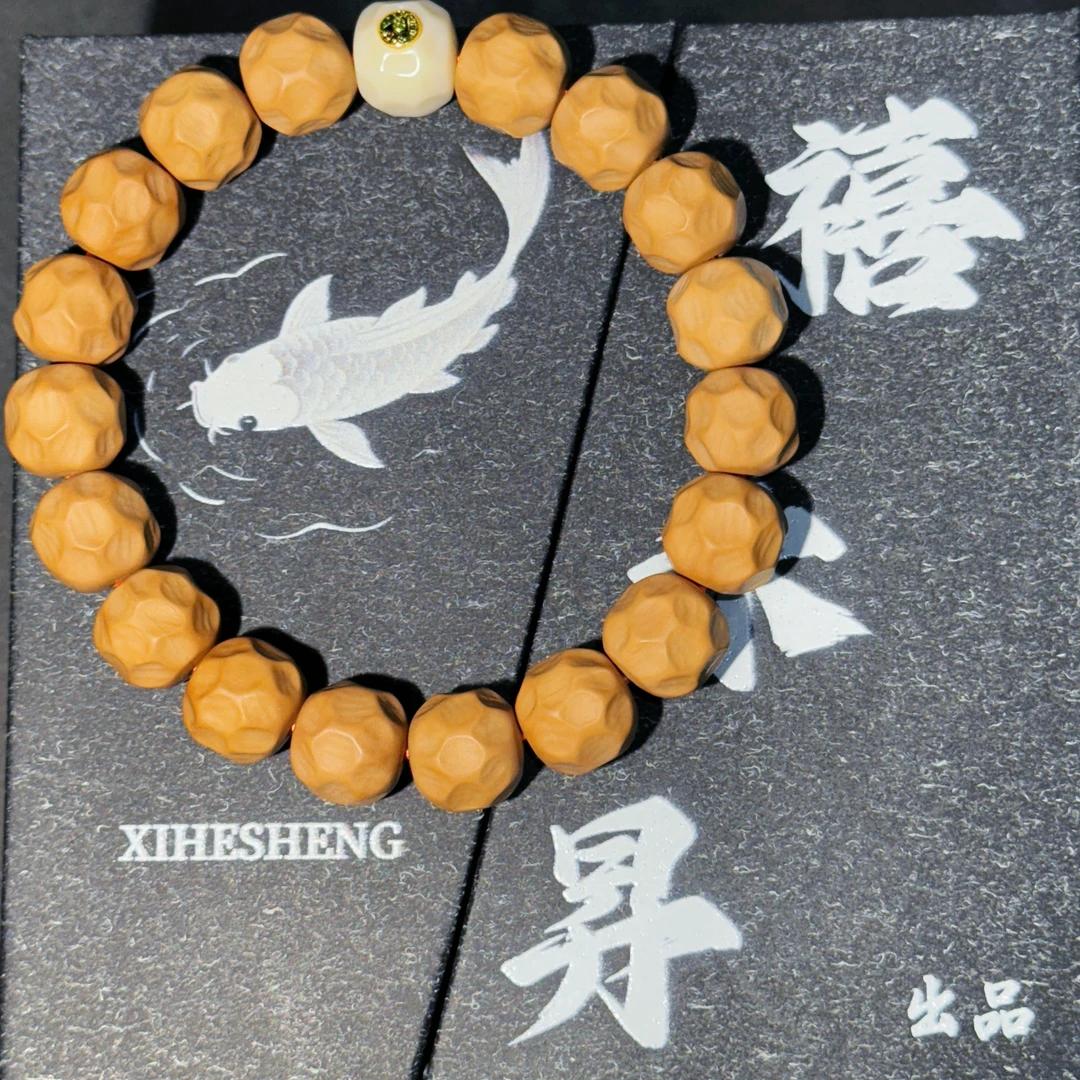 禧禾晟文玩 全品猴头铜标无相手串