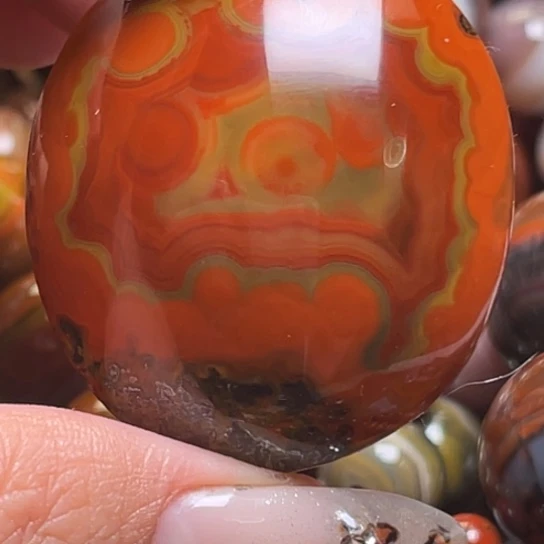 玛瑙/玉髓未镶嵌吊坠