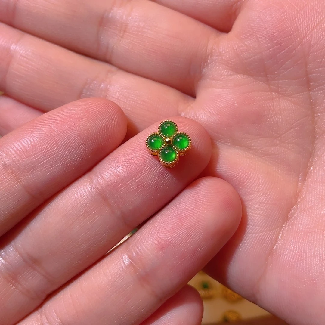 翡翠银S925镶嵌吊坠(不含链)V**i