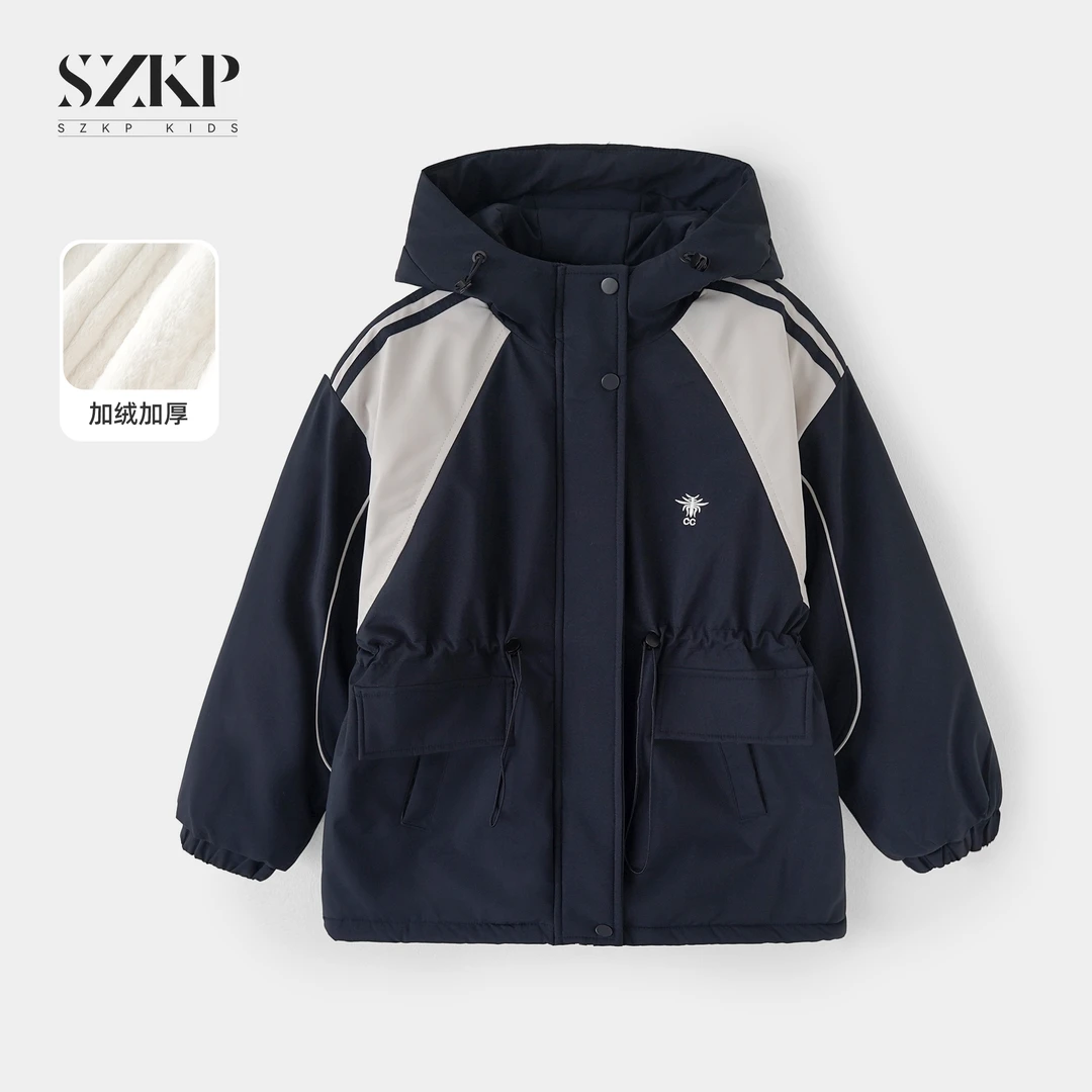 SZKP冬季新款女童装保暖上衣中大童休闲儿童加厚外套BGYD557184