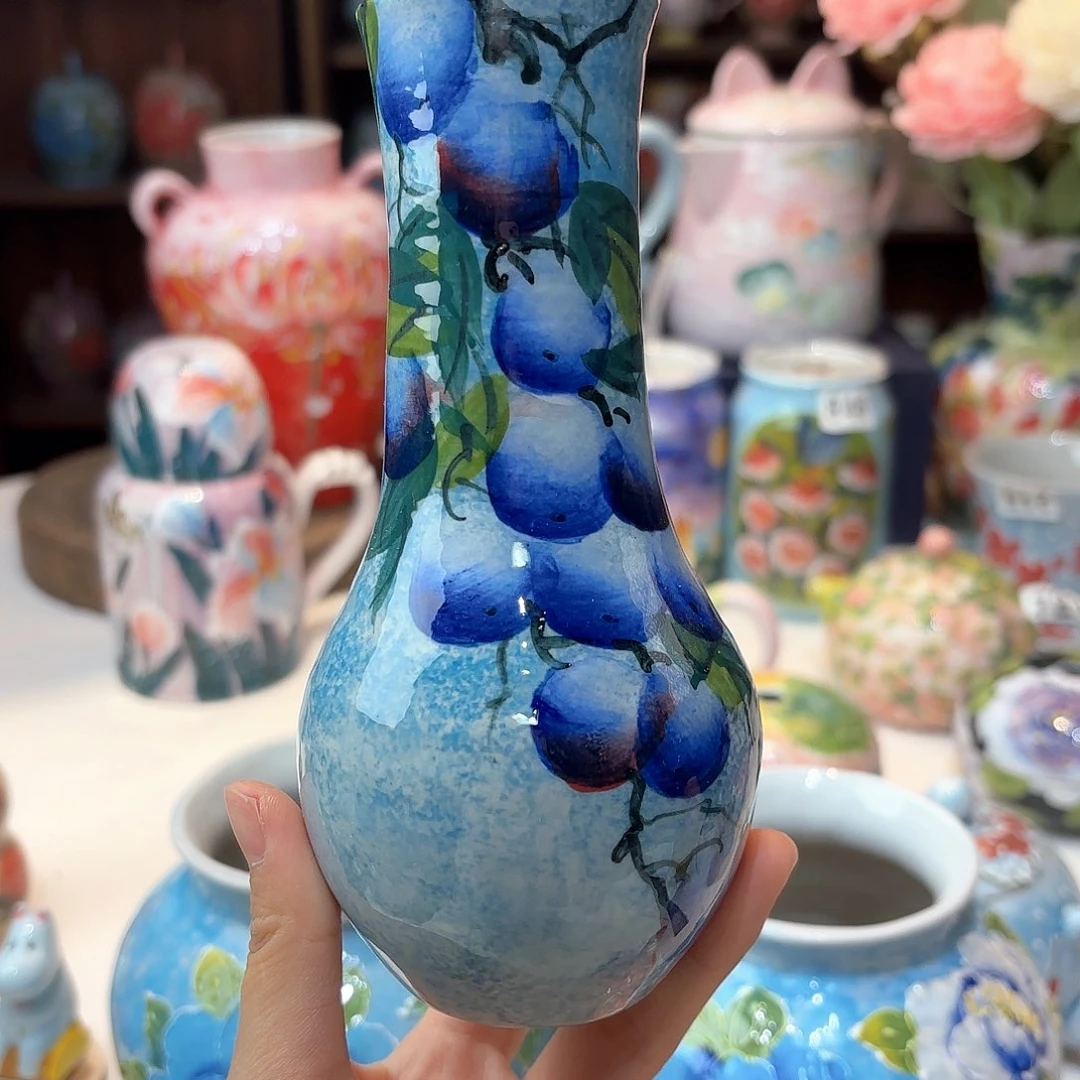 景德镇手绘高温釉下彩陶瓷茶具