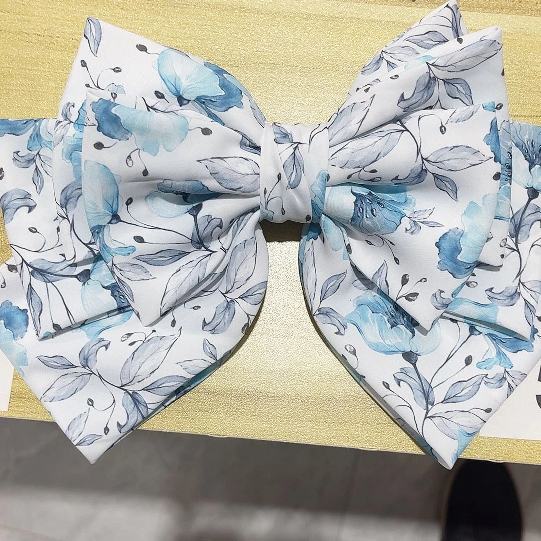 皮质铁合金蝴蝶结发夹