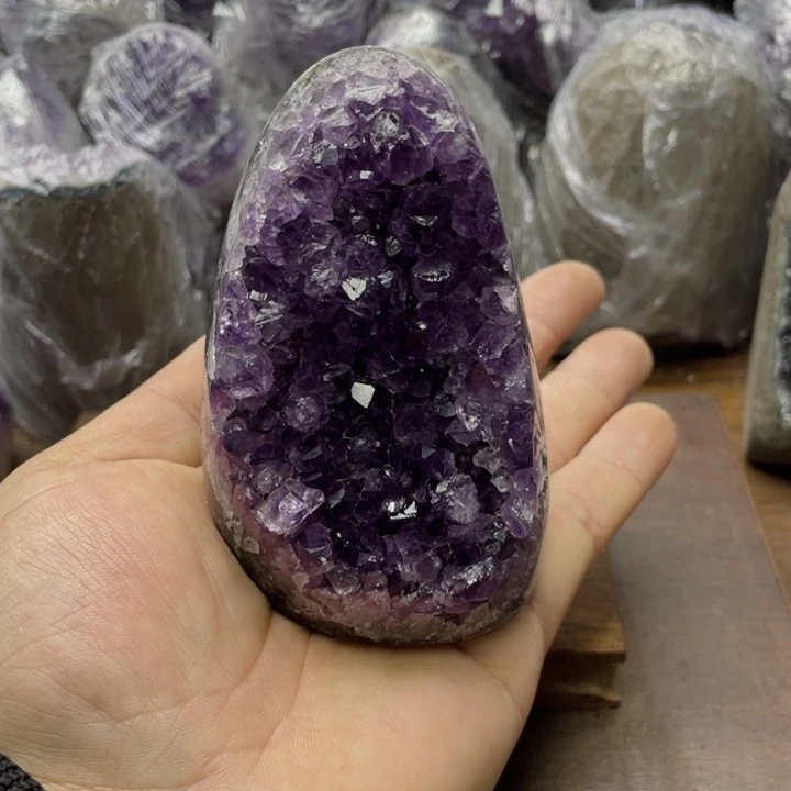 紫晶珠宝半成品未镶嵌