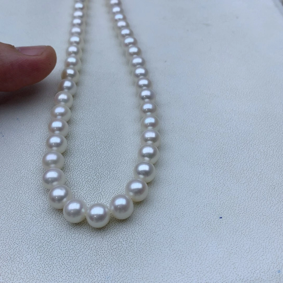 木***李淡水珍珠颈饰银S925镶嵌