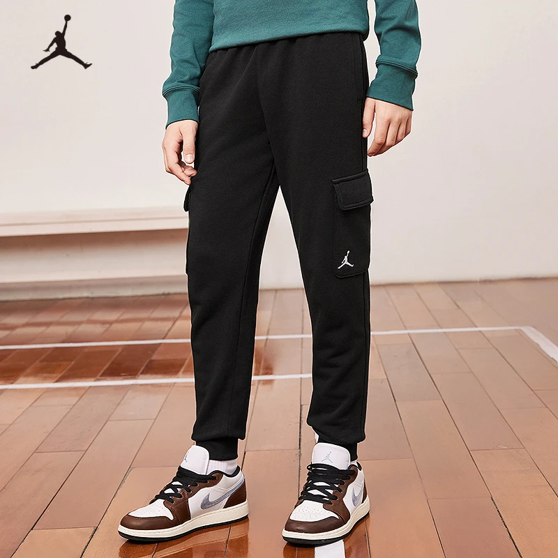 AIRJORDAN春秋休闲时尚童装裤子运动裤大童工装裤B398