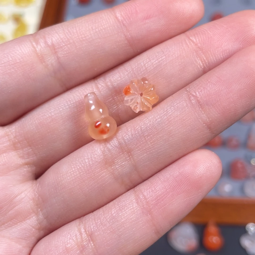 南红玛瑙葫芦南瓜珠未镶嵌?**?