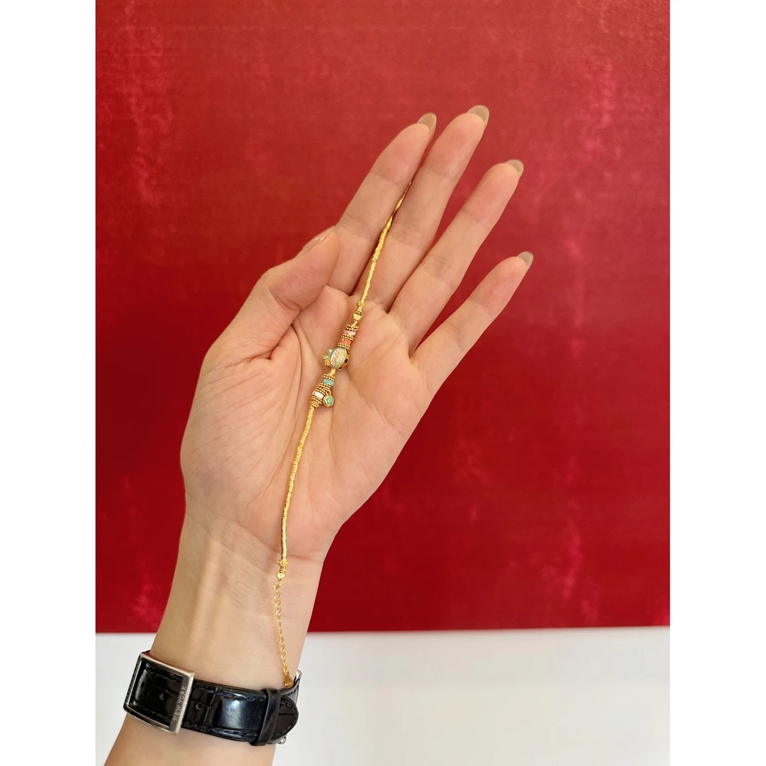 合金手链 拉布布925镀king手链