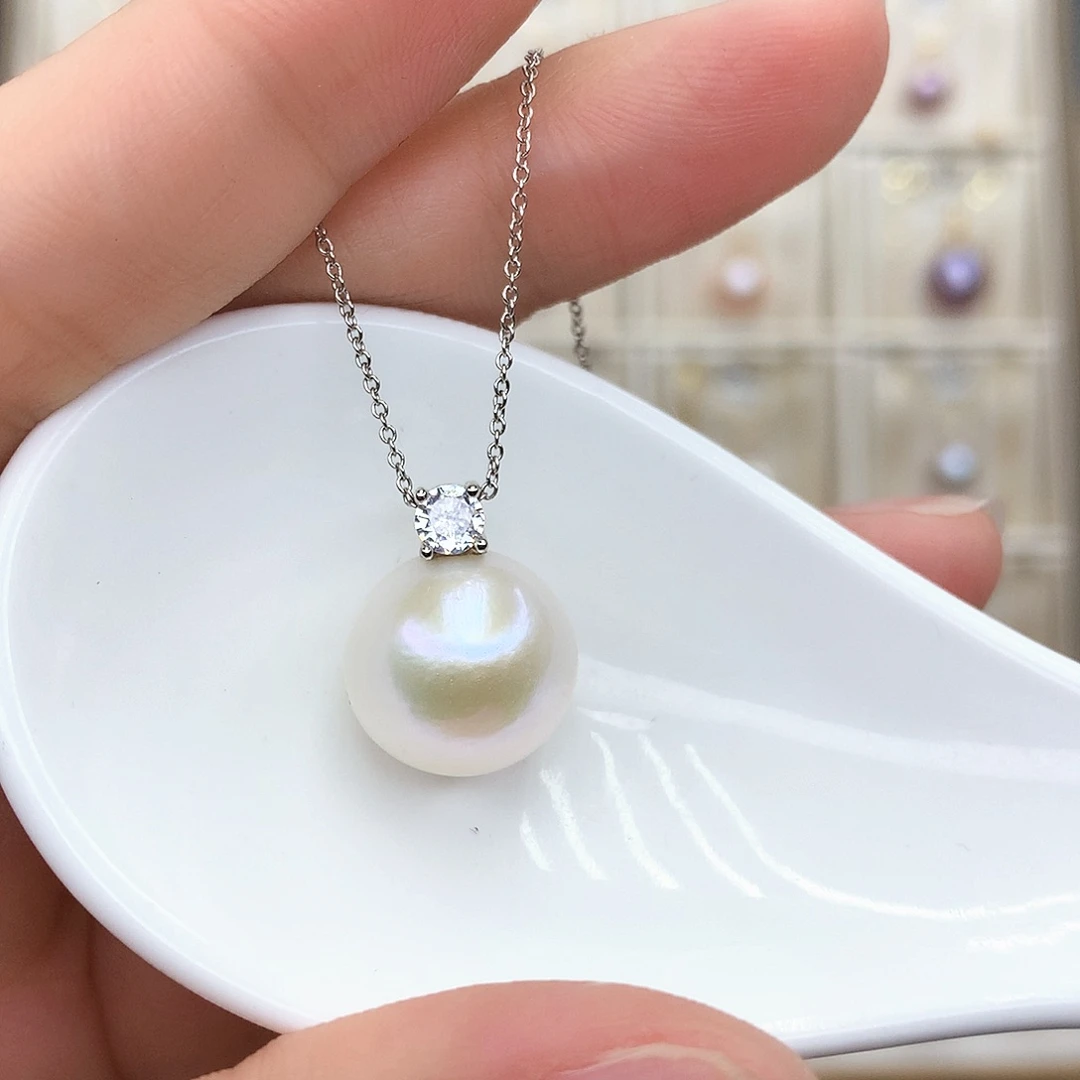 淡水珍珠颈饰合金